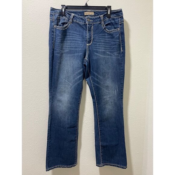 Nine West Vintage America Jeans Womens 14/32 Blue Stretch Denim - Picture 3 of 15
